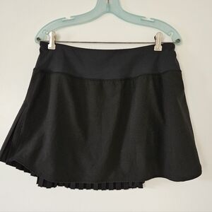 Baleaf Womens Skirt Skorts XL Pleated Black Pickleball Golf Tennis Performance